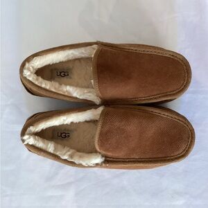 UGG Men's Brown Loafers with Cream Lining